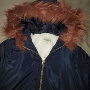 Fur hood winter jacket